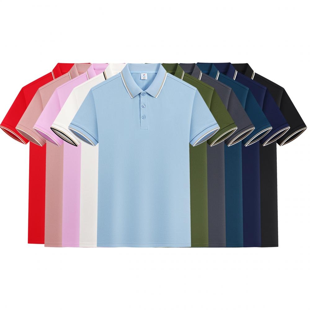 麒麟16配色雙邊翻領POLO衫